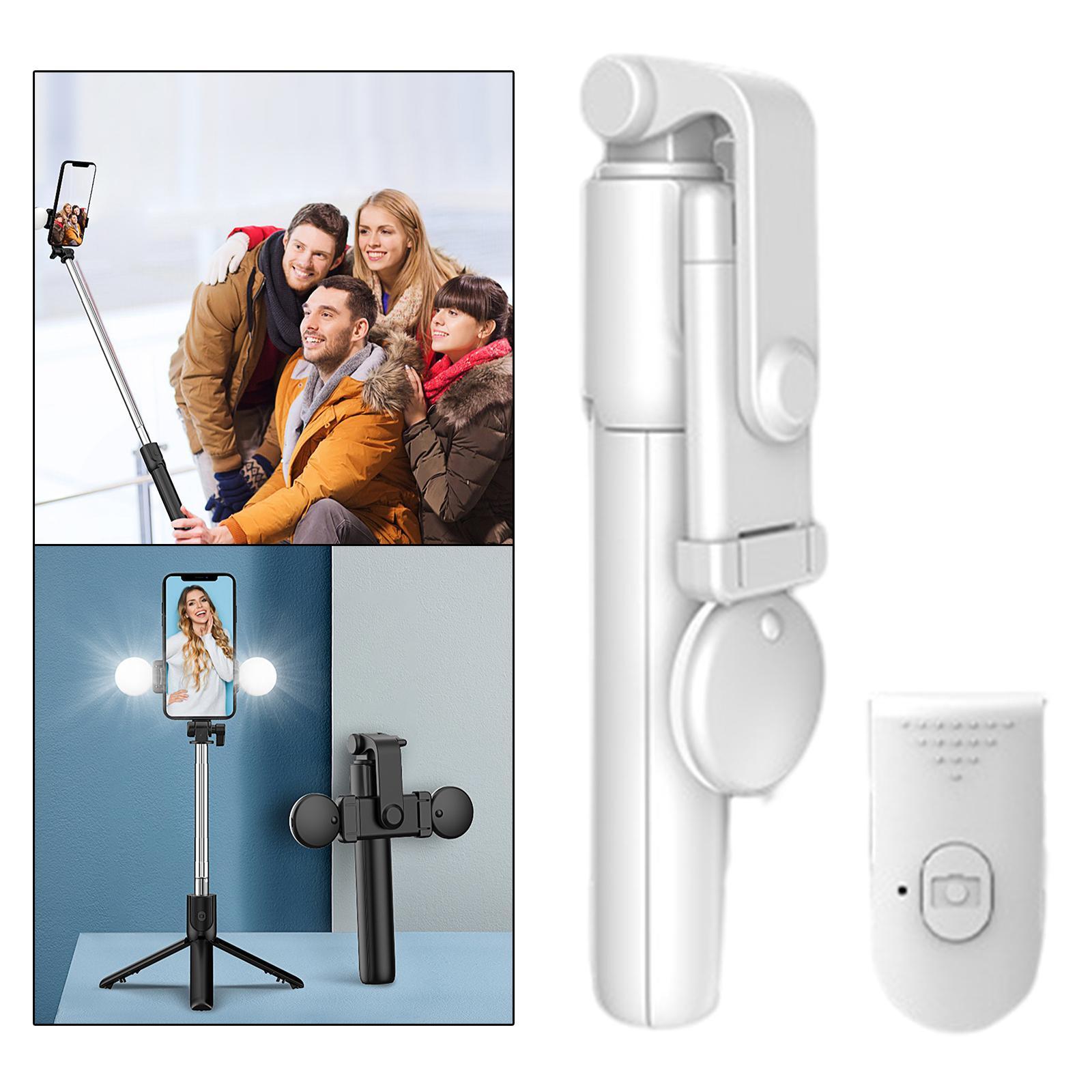Selfie Stick with LED Rotation Lightweight Stabilizer