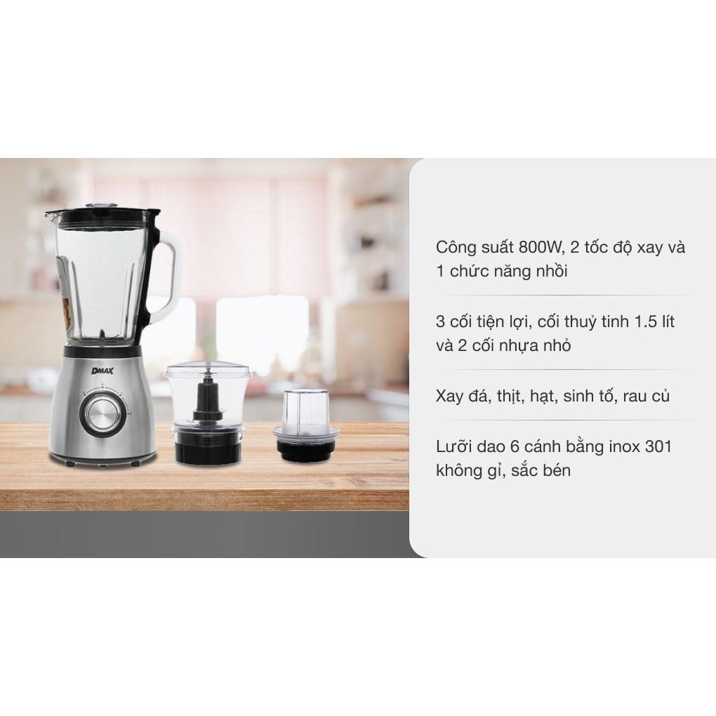 Máy xay sinh tố đa năng DMAX BL9702-GS - Hàng Chính Hãng