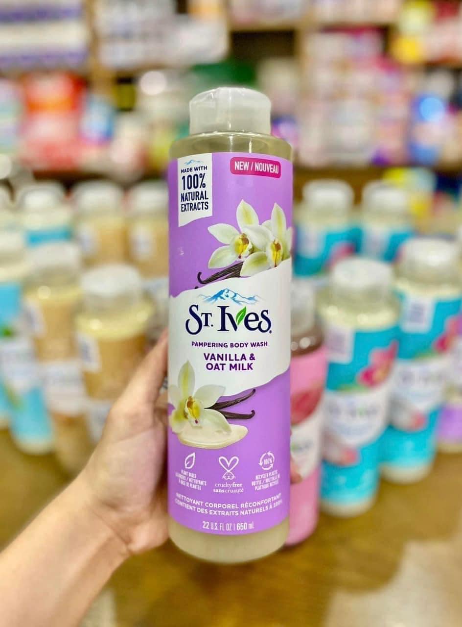 Sữa tắm stives vanila &oat milk 650ml