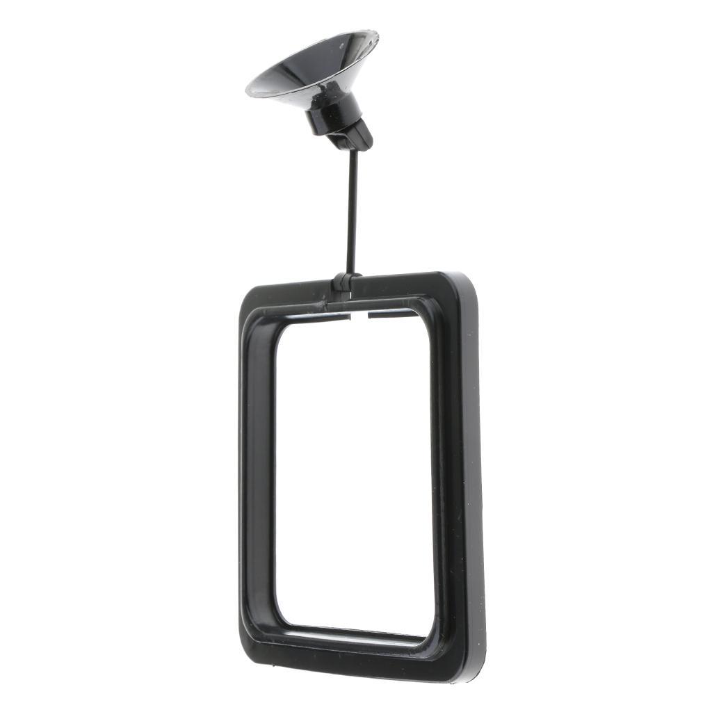 2pcs Aquarium  Fishes Feeding Flake   Square Feeder Black