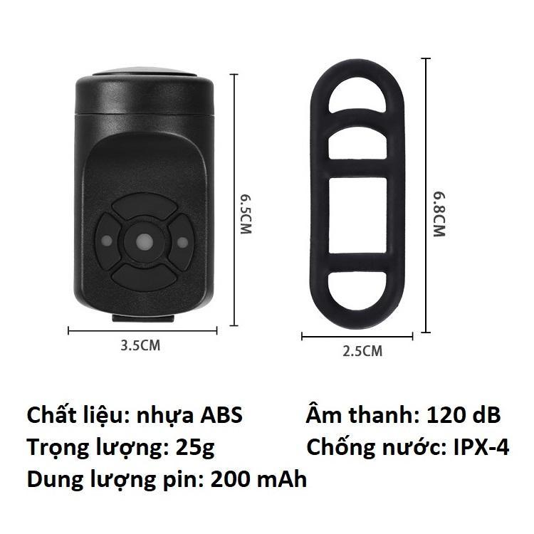 Còi Chuông Báo Động Chống Trộm Xe Đạp