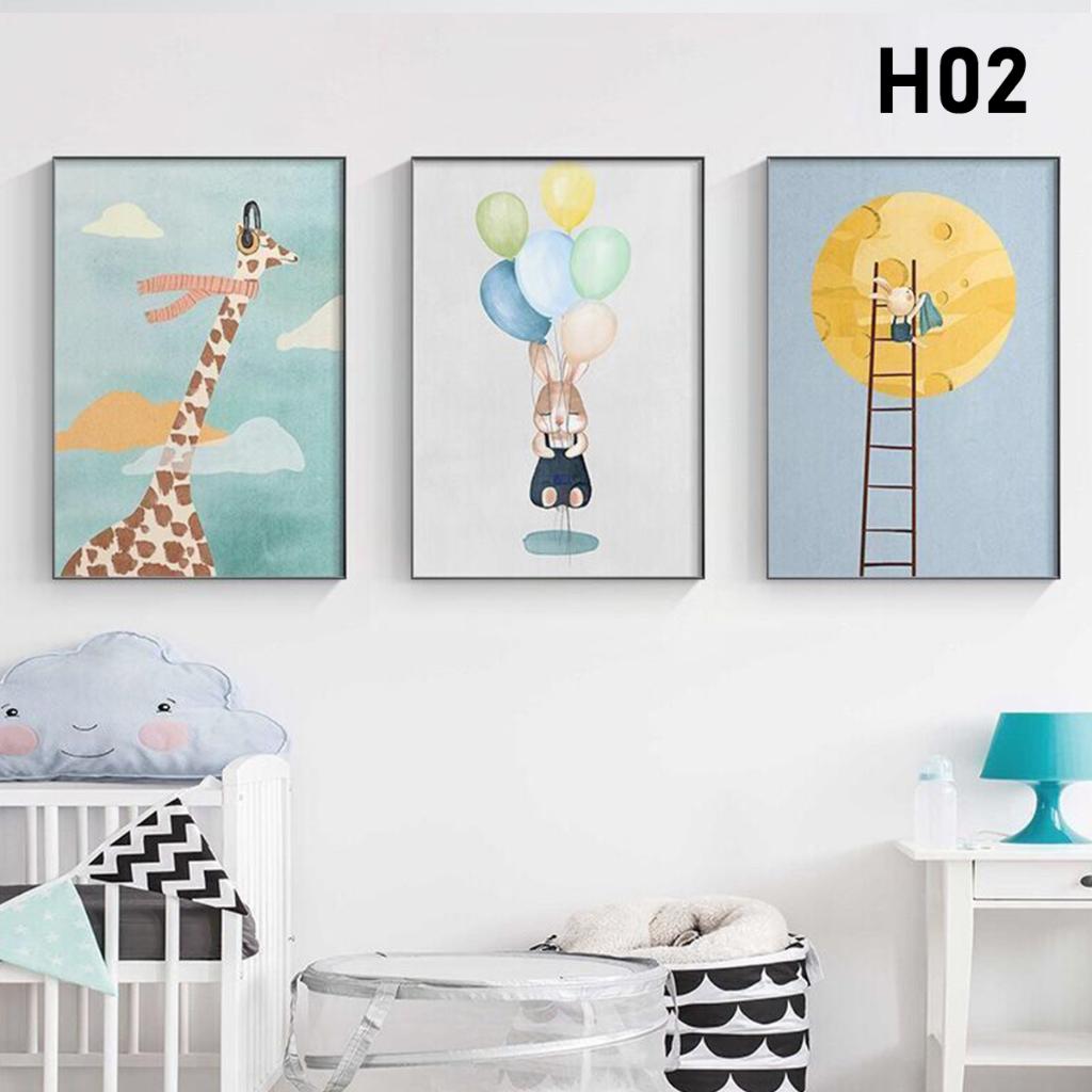 Set tranh treo tường, tranh dán tường phong cách hiện đại, tranh trang trí, canvas, HALO Decor