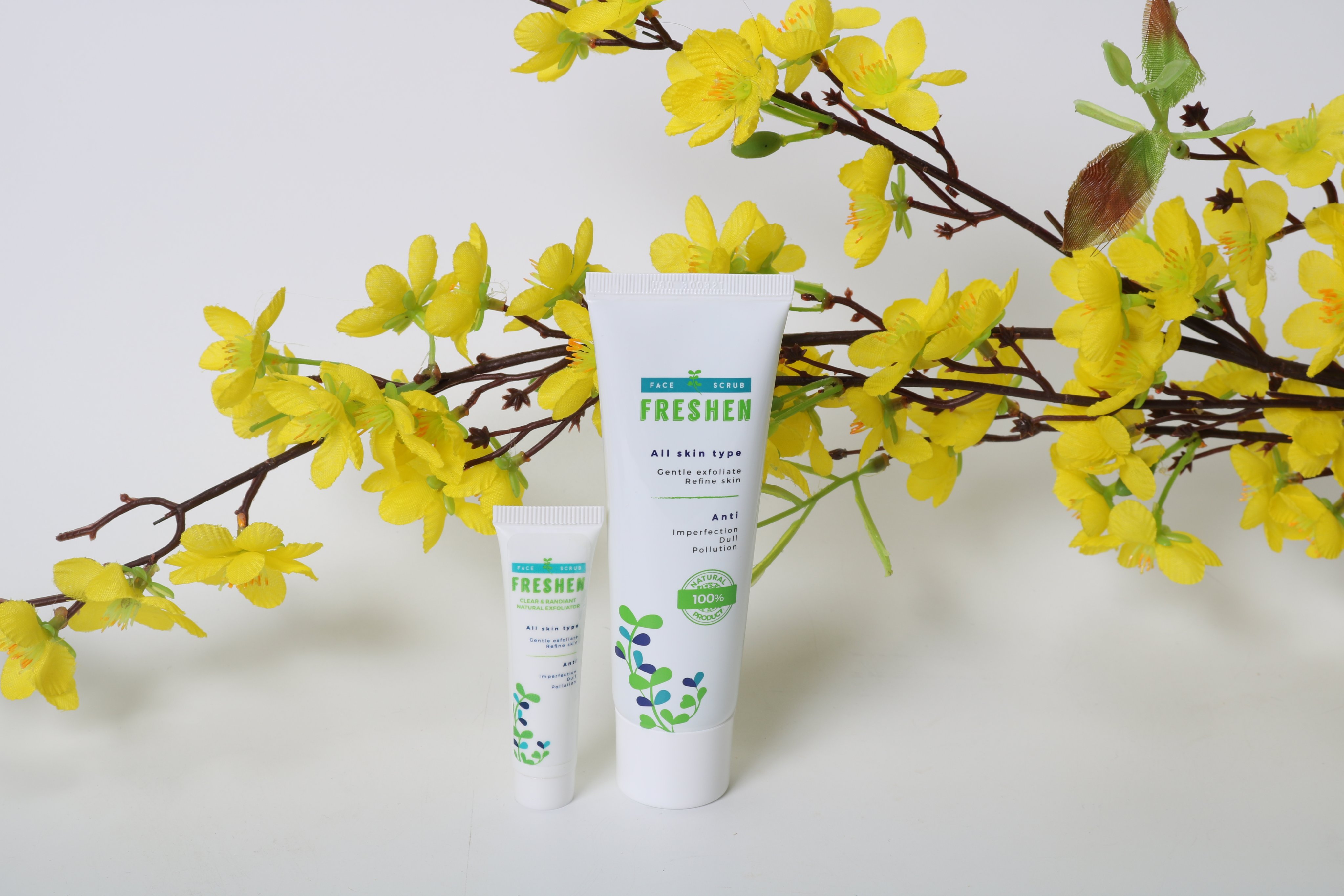 Freshen gel tẩy tế bào chết sinh học từ thảo dược thiên nhiên