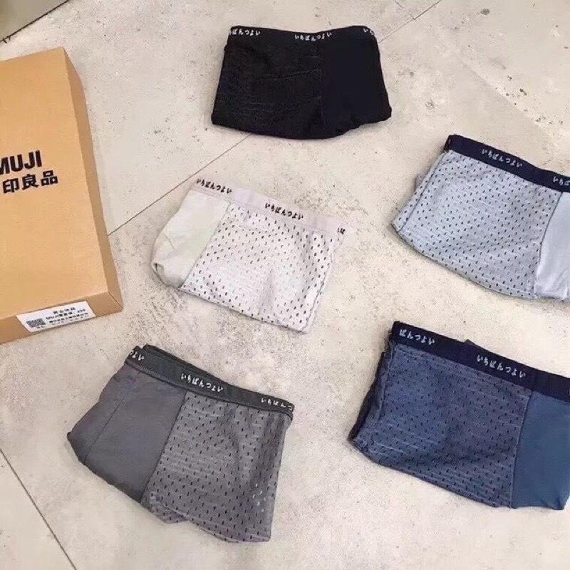 Quần lót nam boxer, sịp đùi thông hơi thoáng mát