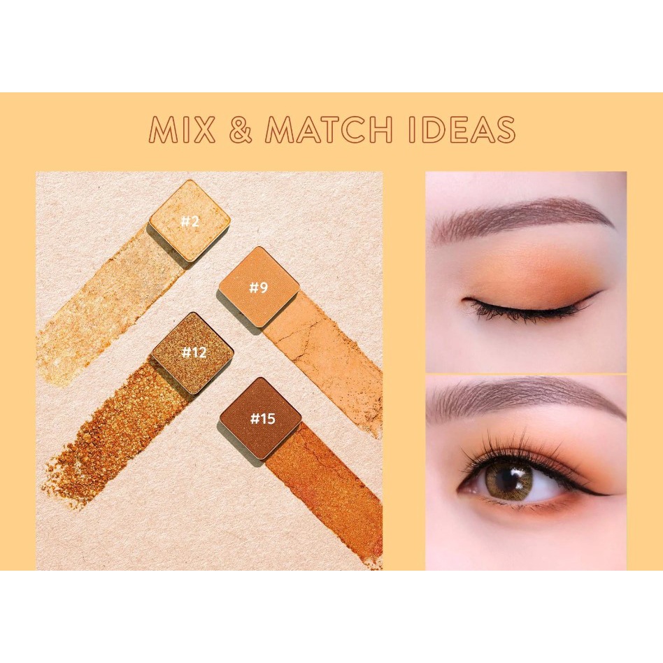 Bảng Phấn Mắt 16 Ô Siêu Mềm Mịn, Bền Màu, Lâu Trôi Lemonade Aesthetic Eyeshadow Palette