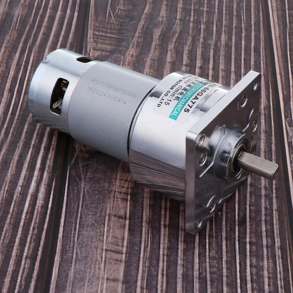 24V DC Gear Motor High Torque Electric Micro Speed Reduction Geared Motor