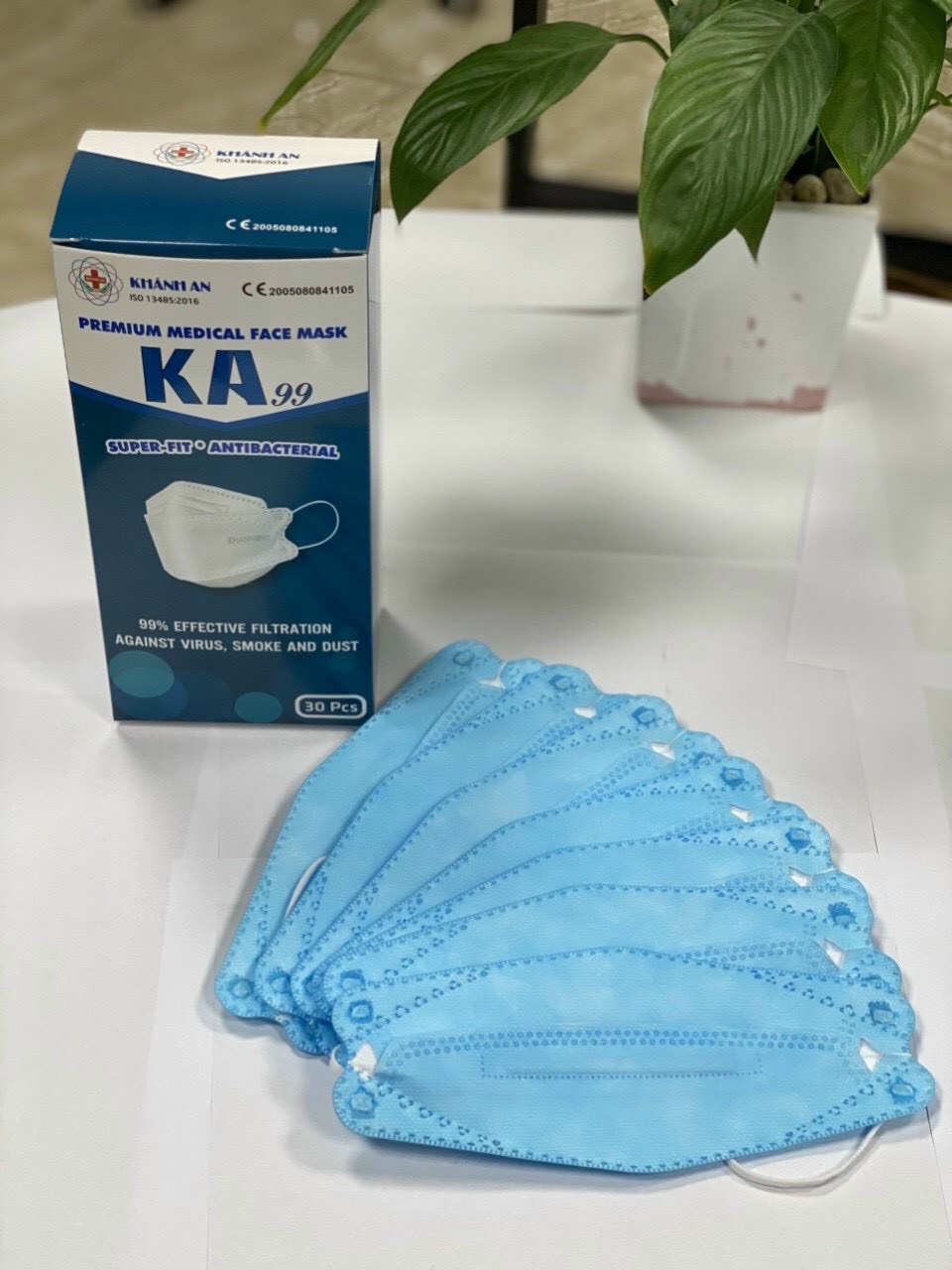 Khẩu trang 4d mask Hàn Quốc KA99 Khánh An hộp 30 cái ngăn ngừa vi khuẩn bảo vệ hô hấp