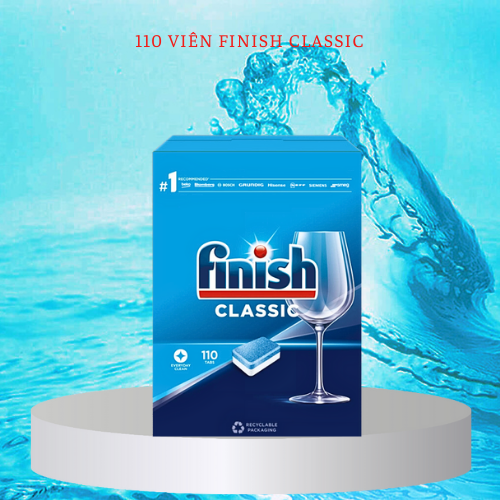 110 Viên Rửa Bát Finish Classic 110 Viên Hộp Nk Đức