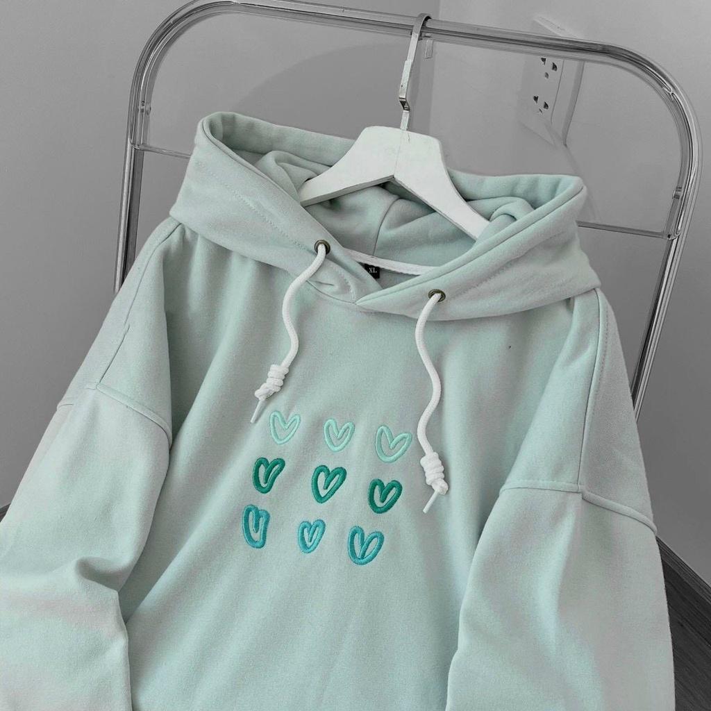 Áo Khoác Nỉ Form Rộng Thêu TIM Unisex Nam Nữ , Áo Khoác Thể Thao Chống Tia Cực Tím Siêu ĐẸP Thời Trang Mùa Hè