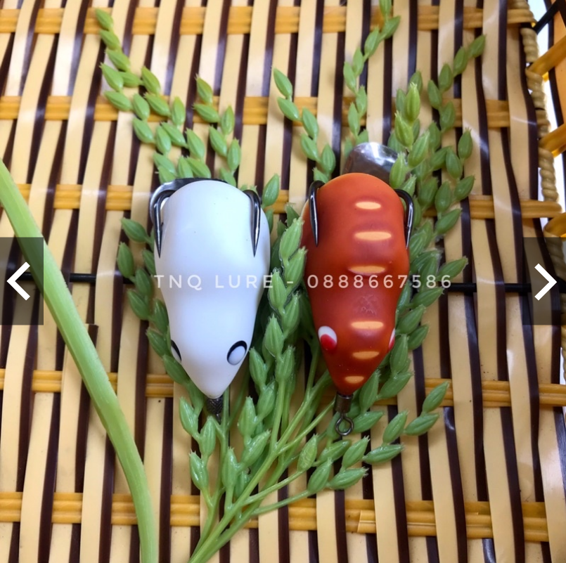 Mồi lure nhái hơi TNQ T1 và T3 - Toán Nhà Quê câu cá