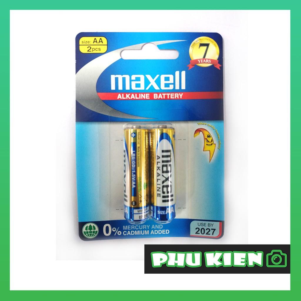 Pin AA Maxell ALKALINE BATTERY (Vỉ 2 Viên) - Hàng chính hãng