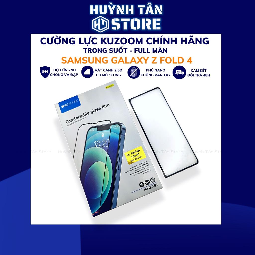 Kính cường lực z fold 4 trong suốt full màn hình chống bám vân tay KUZOOM phụ kiện điện thoại huỳnh tân store