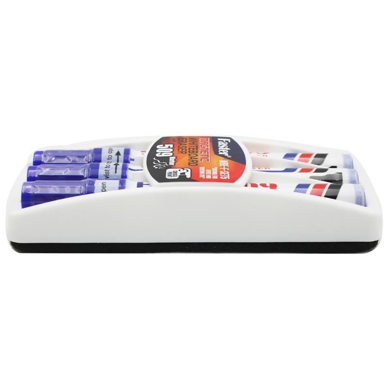 Vỉ 3 Bút Lông Bảng Faster 509 Mực Xanh + Đồ Bôi Bảng - Faster WBE-F-SET5-BL