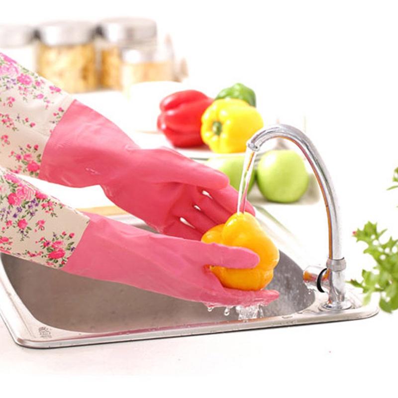 Găng Tay Cao Su Rửa Chén Chống Thấm Nước Siêu Bền Tiện Dụng