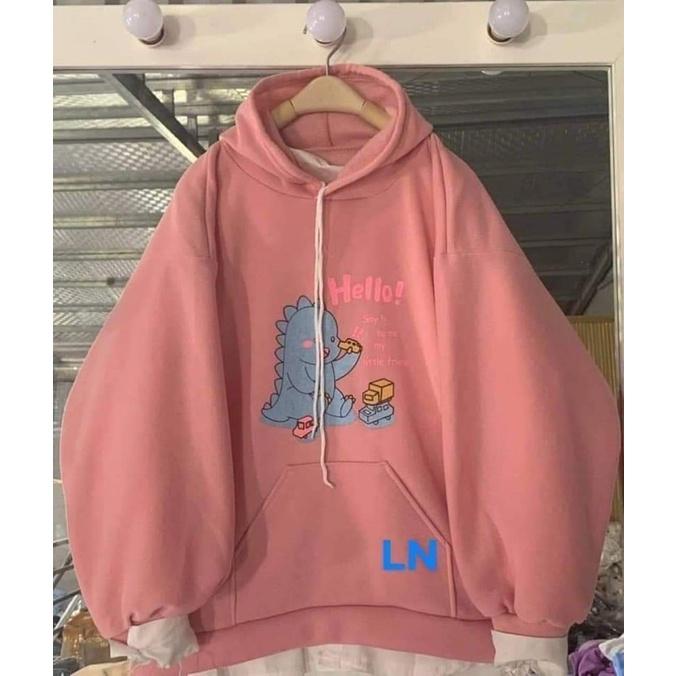 Áo hoodie khủng long Hello TH6