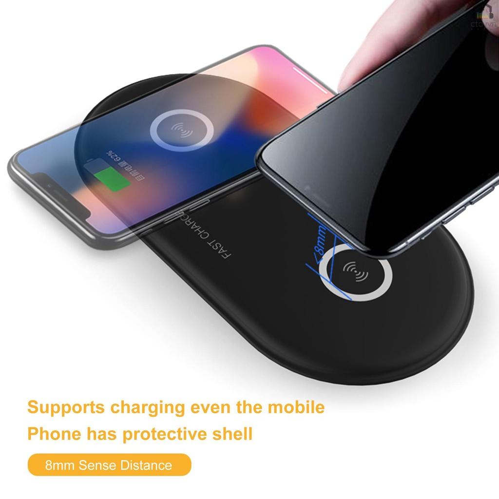 Đế sạc nhanh không dây 5/7.5/10W cho điện thoại