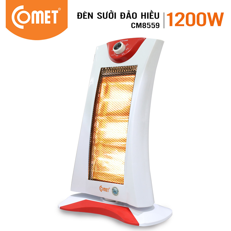 Đèn Sưởi Hồng Ngoại Bóng Halogen Comet CM8559 (1200W) - Hàng Chính Hãng