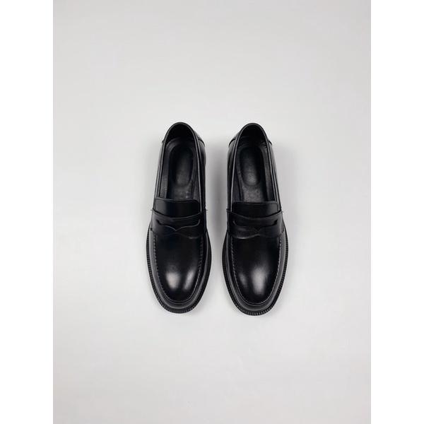 Giày Lười DECEMBER Penny Loafer Black White - LF03