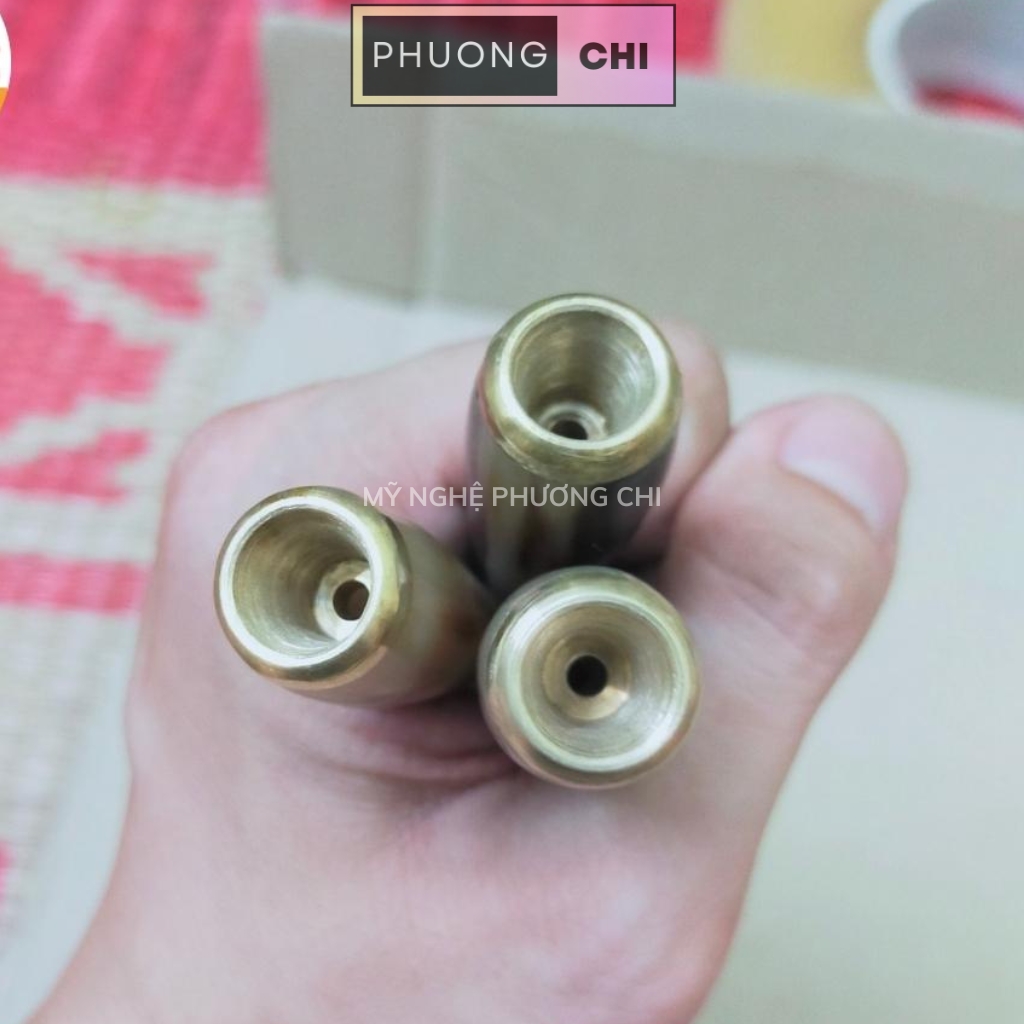 Tẩu Bắt Tóp Xì_Gà mini Ring 22-27 chất liệu sừng đầu đồng - quà tặng ý nghĩa cho nam giới | Mỹ Nghệ Phương Chi