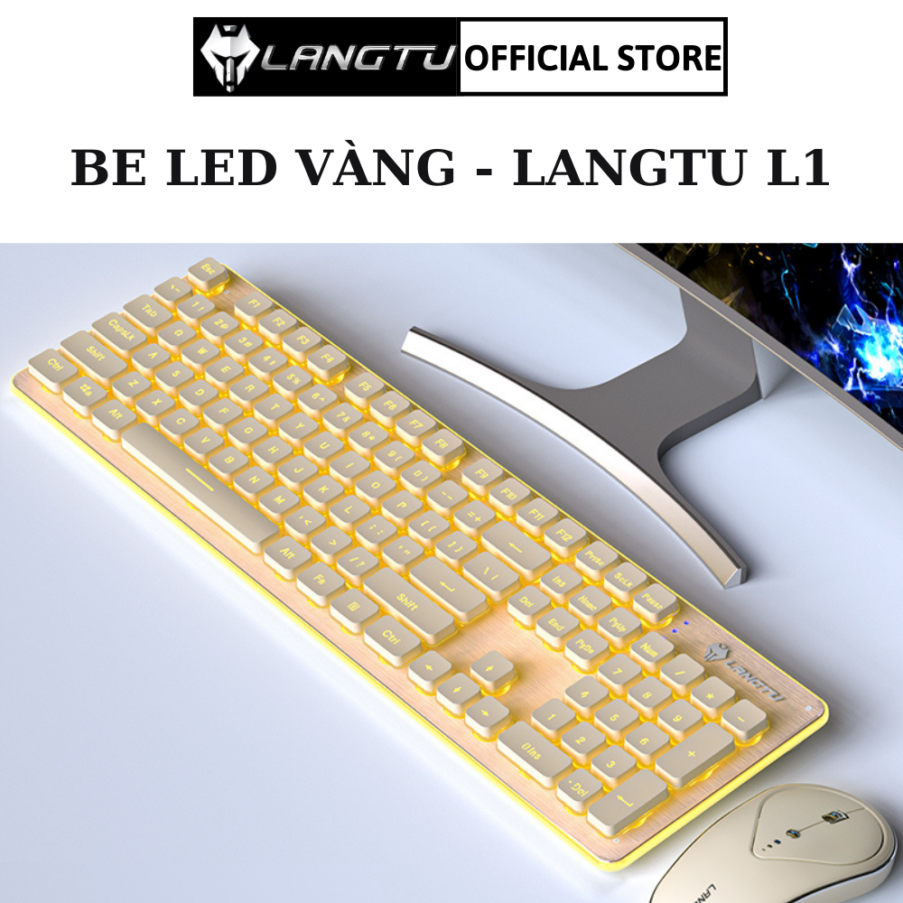 Bàn Phím Giả Cơ Gaming L1 LANGTU Phụ Kiện Máy Tính Laptop Chống Nước Kèm Đèn Led Hàng Chính Hãng