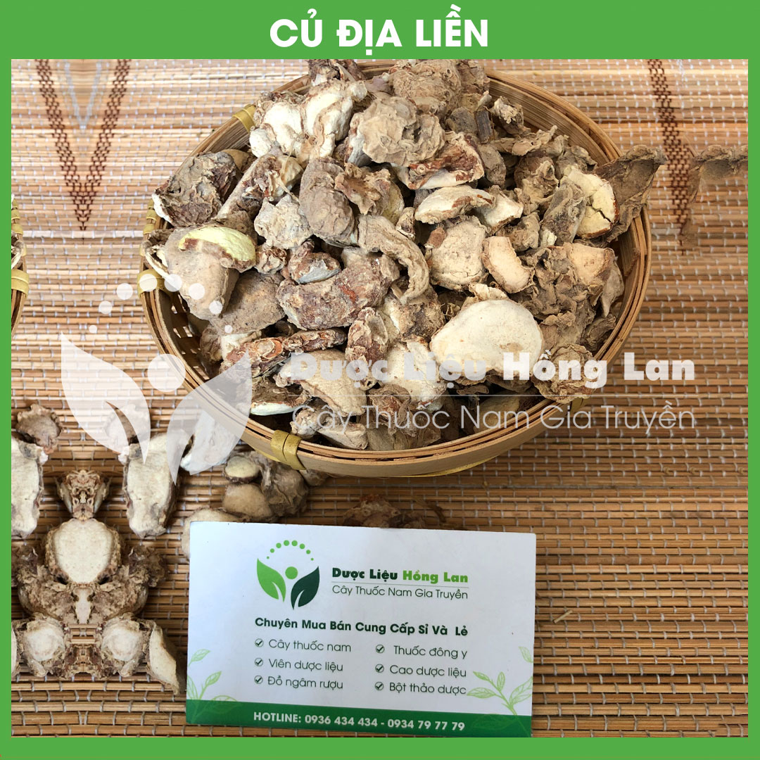 Củ Địa Liền khô sạch đóng gói 500gram