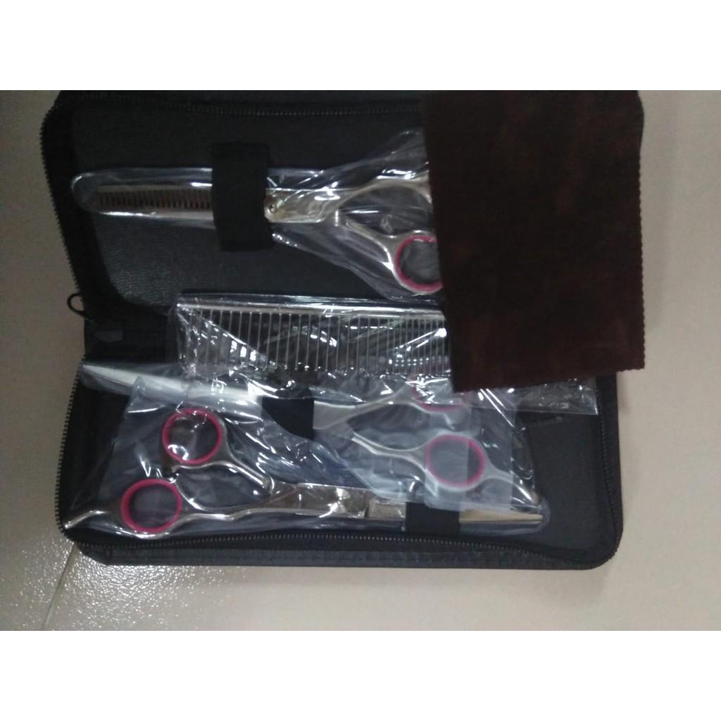 Bộ 3 kéo và lược cắt tỉa lông cho chó mèo