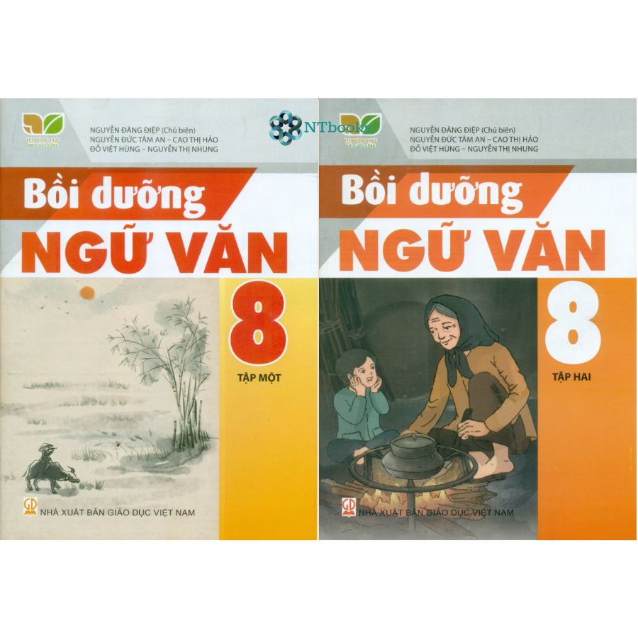 Combo 2 cuốn Sách Bồi dưỡng Ngữ Văn 8 Tập 1 + Tập 2 - Kết nối tri thức với cuộc sống