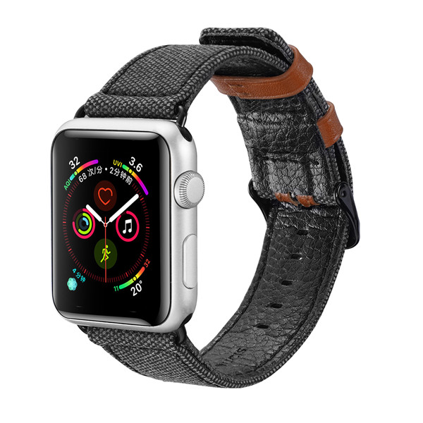 Dây đeo thay thế Apple Watch Dux Ducis Leather band 38/40/42/44mm - Hàng nhập khẩu