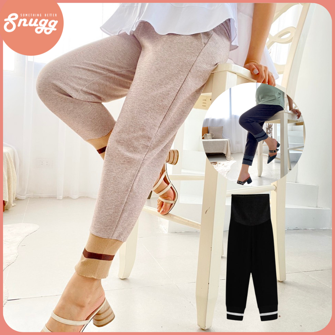 Quần slim baggy bầu êm mềm không xù