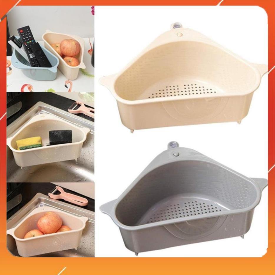 Rổ Gắn Bồn Rửa Chén Hình Tam Giac, Dùng Lọc Rác Tiện Dụng