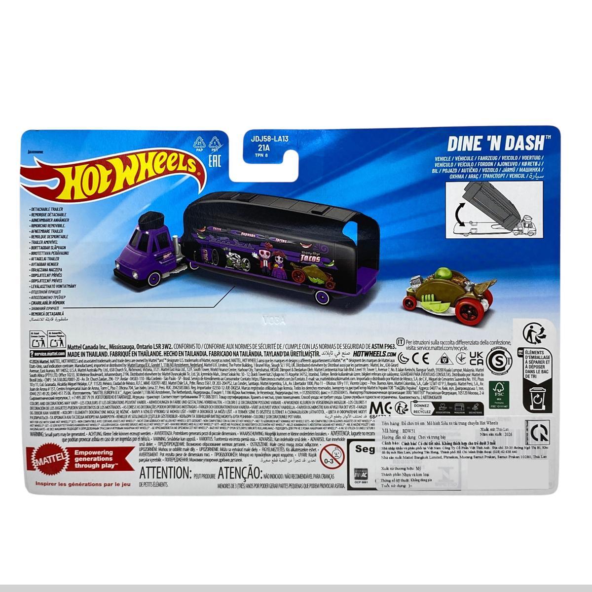 Siêu Xe Tải Trung Chuyển Hot Wheels BDW51 - Dine 'N Dash