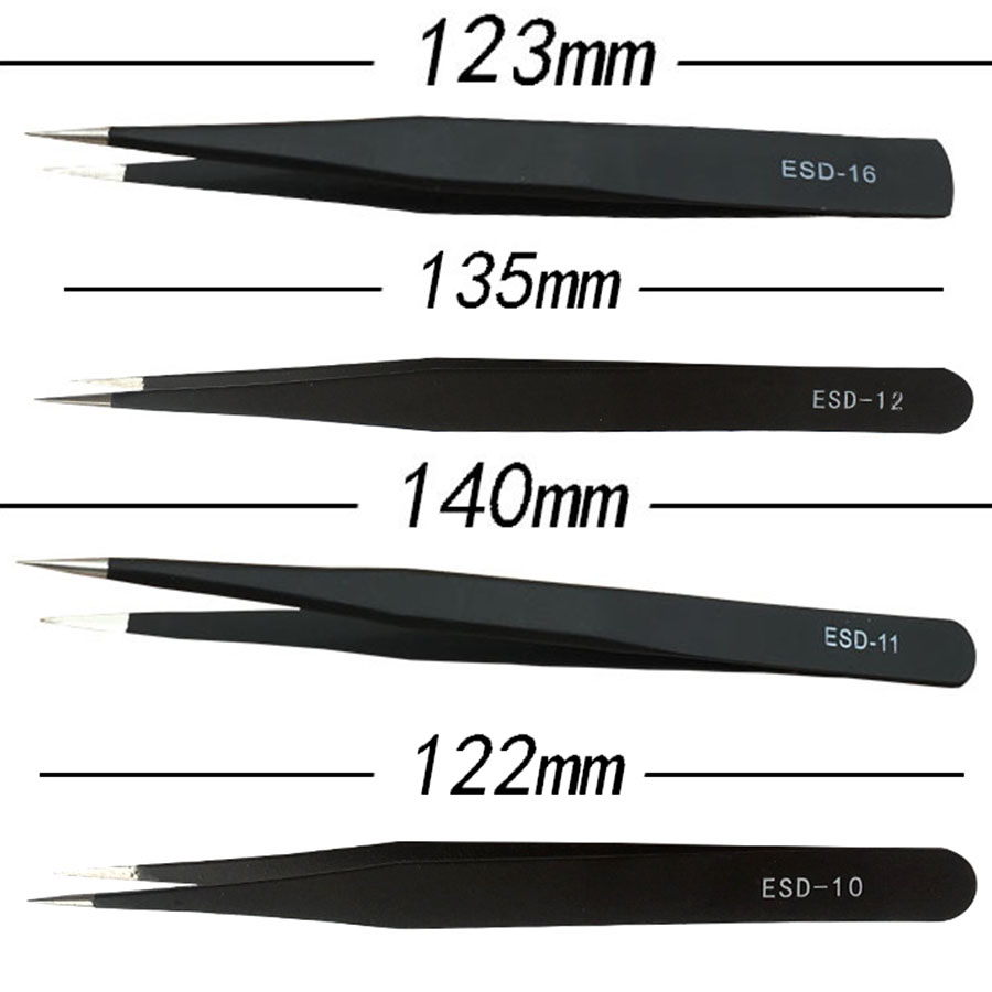 Bộ 9 nhíp gắp linh kiện Chống tĩnh điện Tweezers ESD