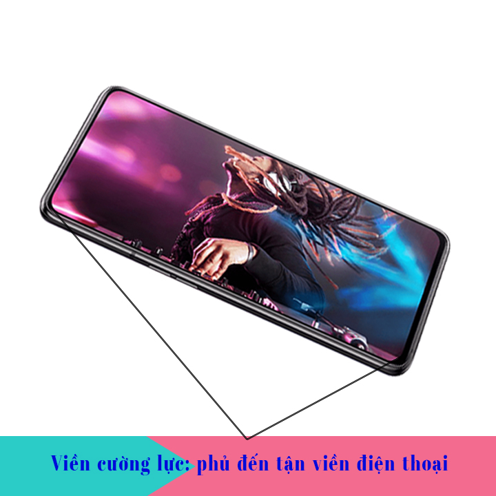 Kính Cường Lực cho Samsung Galaxy A80 - Full màn hình - Màu Đen - Hàng Chính Hãng