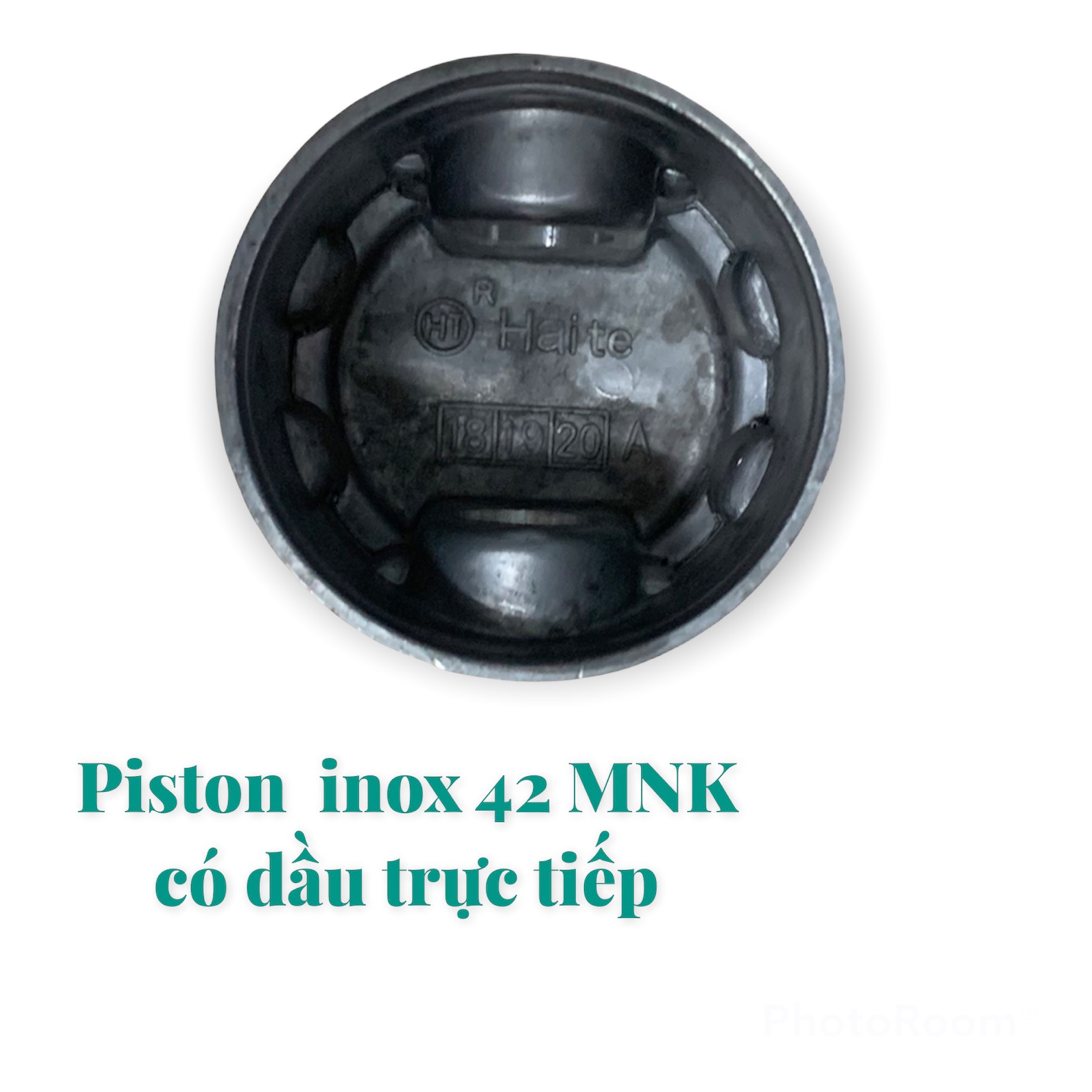 Piston inox đường kính 42mm dùng cho máy nén khí,bơm hơi máy nén khí có dầu trực tiếp, PT42