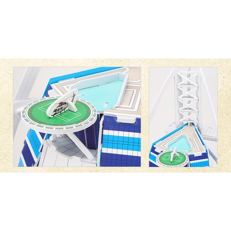 Mô hình giấy 3D - Khách sạn Burj Al Arab - Dubai