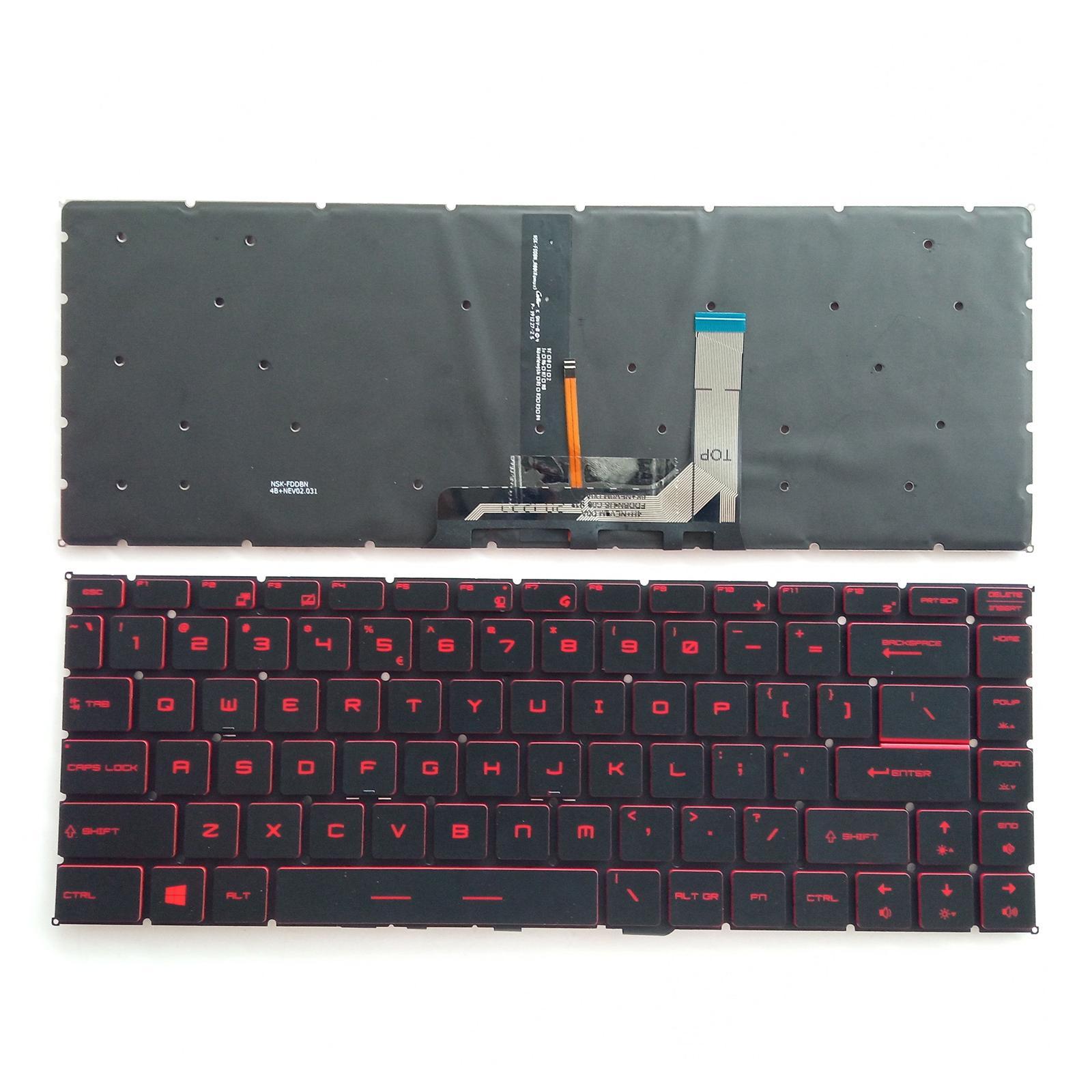 US Keyboard US Layout Backlit Durable for MSI Professional Replacement