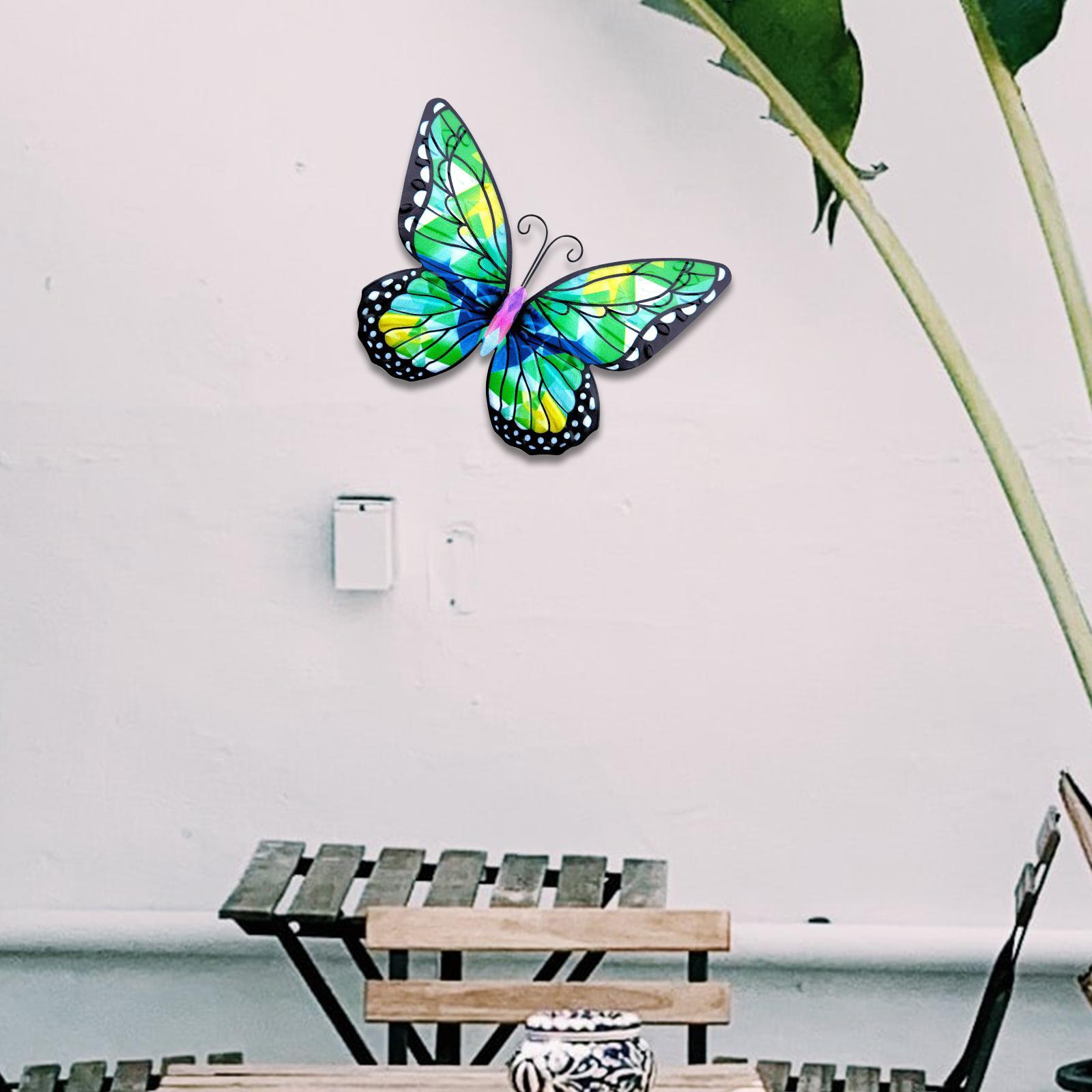 Metal butterflies Wall Decor metal butterflies Sculptures for Fence Yard Balcony