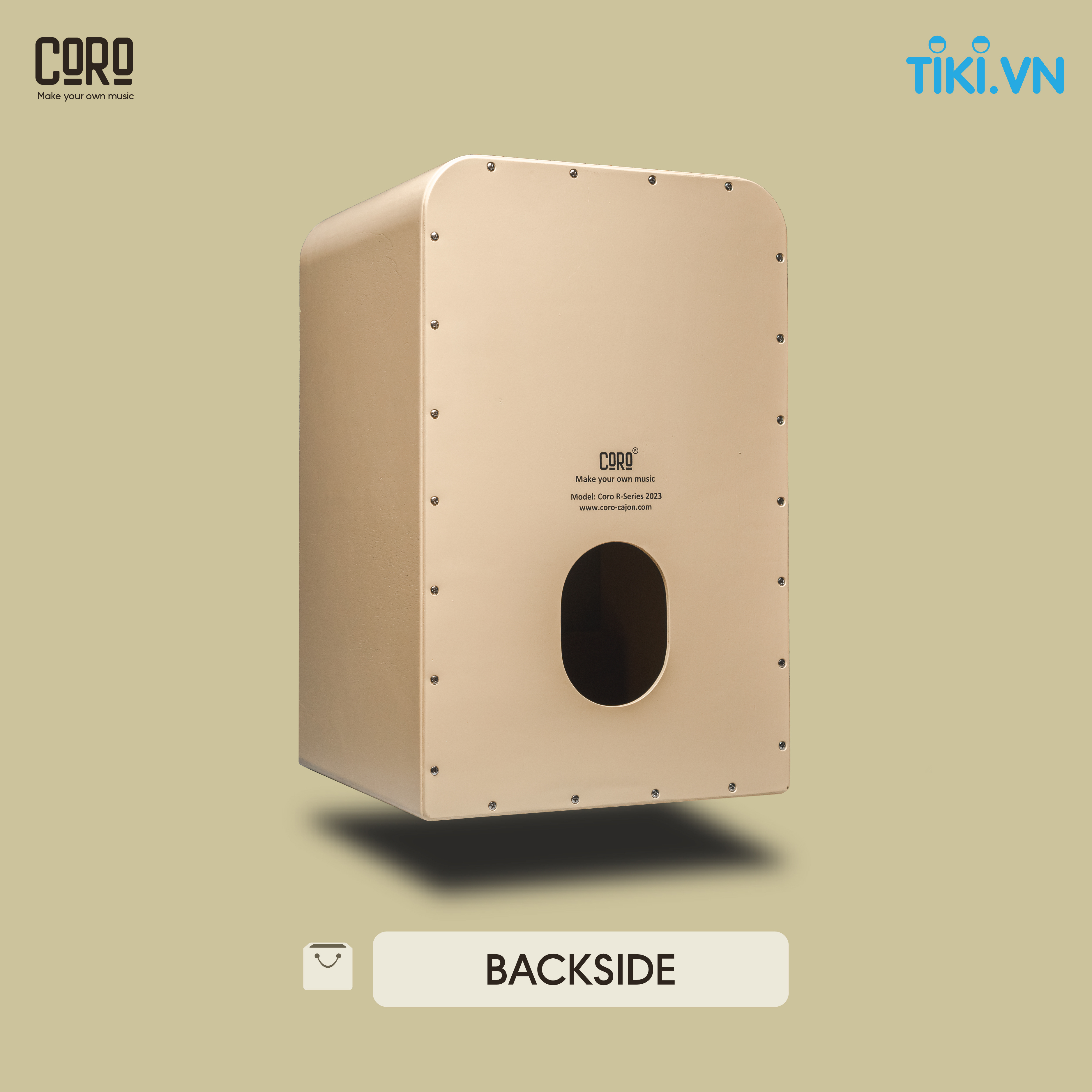 Trống Cajon CORO VIETNAM  [ R-Series ] - Tặng bao trống cao cấp