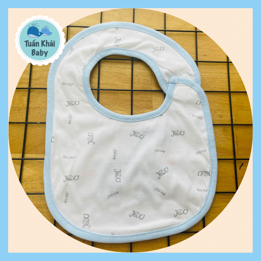 Set 3 Yếm sơ sinh cotton 2 lớp mềm, mịn, đẹp JOU-TomTomBaby cho bé trai, bé gái