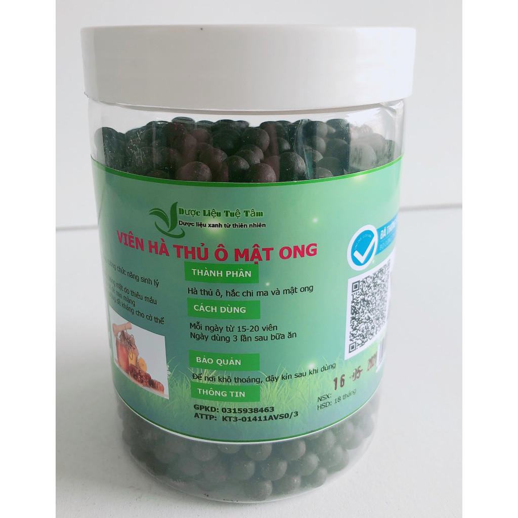 Viên hà thủ ô mật ong - Hủ 500g