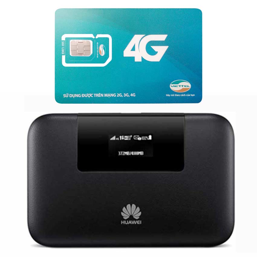 Huawei E5770 | Router wifi 4G Huawei E5770 Tốt Nhất VN + Sim Viettel Trọn Gói 12 Tháng 5GB/tháng tốc độ cao - Hàng nhập khẩu