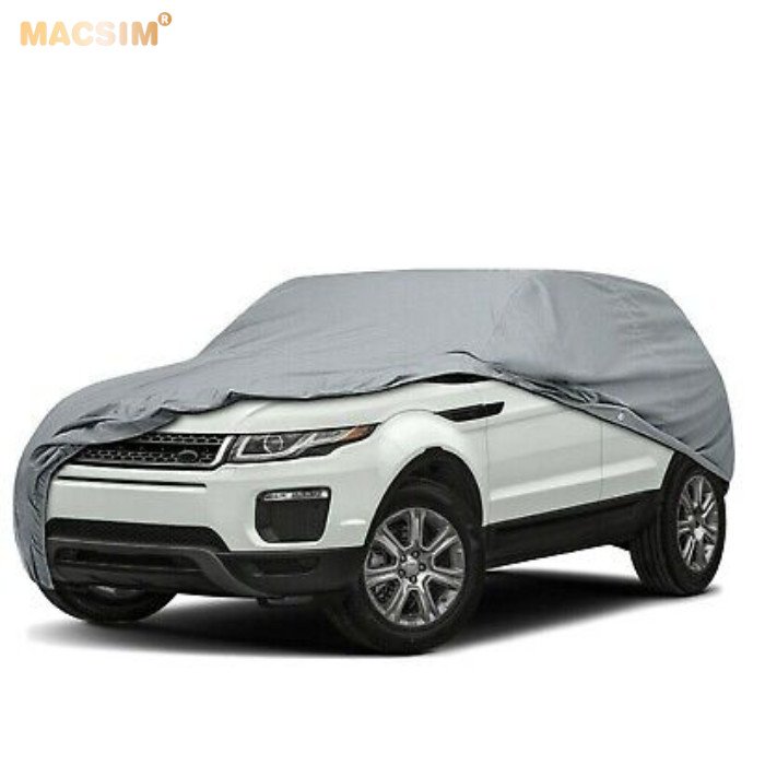 Bạt phủ ô tô chất liệu vải không dệt cao cấp thương hiệu MACSIM dành cho hãng xe Volswagen Teramont/ Tiguan / Passat/ Tourareg màu ghi - bạt phủ trong nhà và ngoài trời
