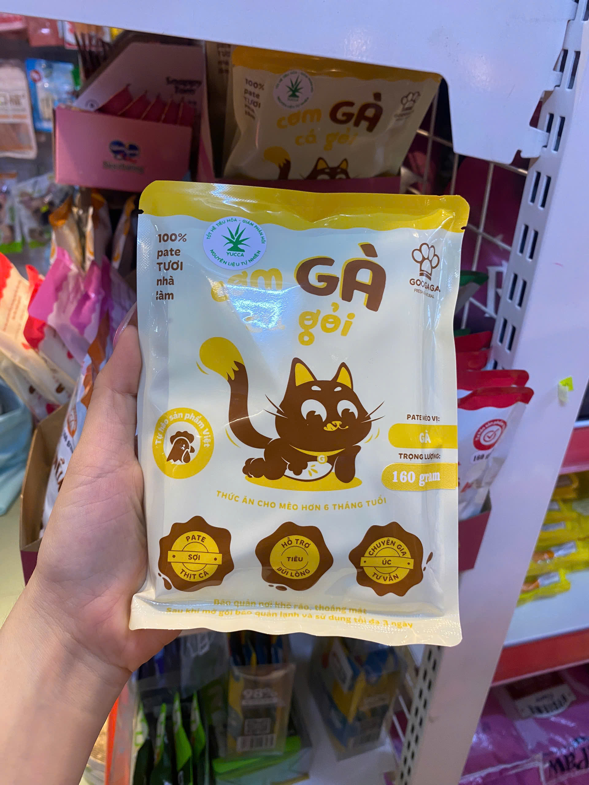 Pate dành cho chó mèo Googaga túi 160g xuất xứ Việt Nam nhiều vị