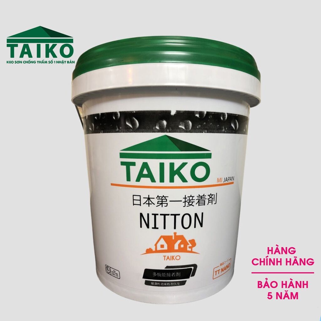 Keo quét Nhật Bản - TaiKomi Japan chống thấm vết nứt mái nhà, sàn nhà vệ sinh, máng xối, tôn, triệt để