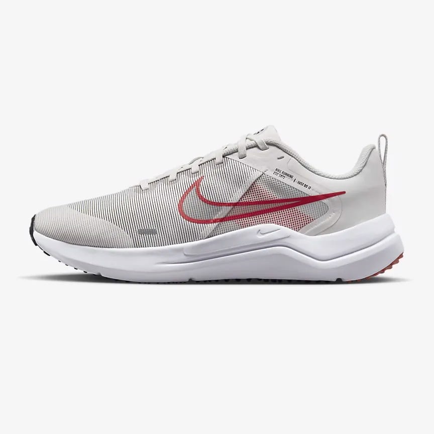 Giày chạy bộ nam NIKE DOWNSHIFTER 12 - PLATINUM TINT/LT CRIMSON-BLACK-WHITE - 9.5 US
