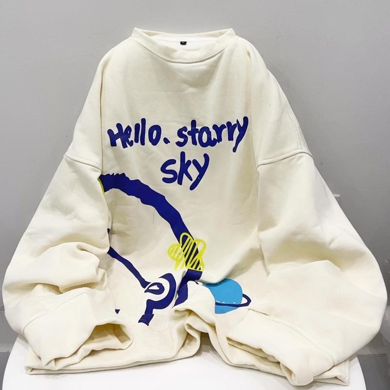 ÁO SWEATER GẤU XANH SKY, ÁO HOODIE CHUI SIÊU CUTE IN CHÚ GẤU NHÍ NHỐ