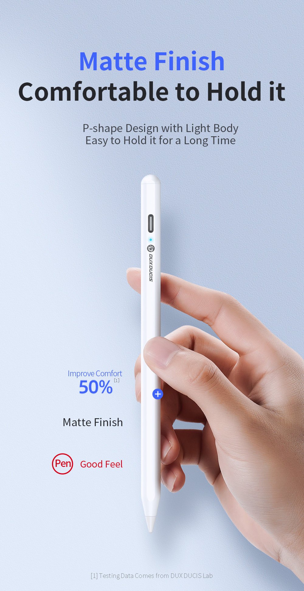 Bút cảm ứng Dux Dicis Palm Rejection Stylus Pen Dành Cho iPad Pro/Ipad Air/Ipad Mini/Ipad Gen 6,7,8,9,10 - Hàng Chính Hãng
