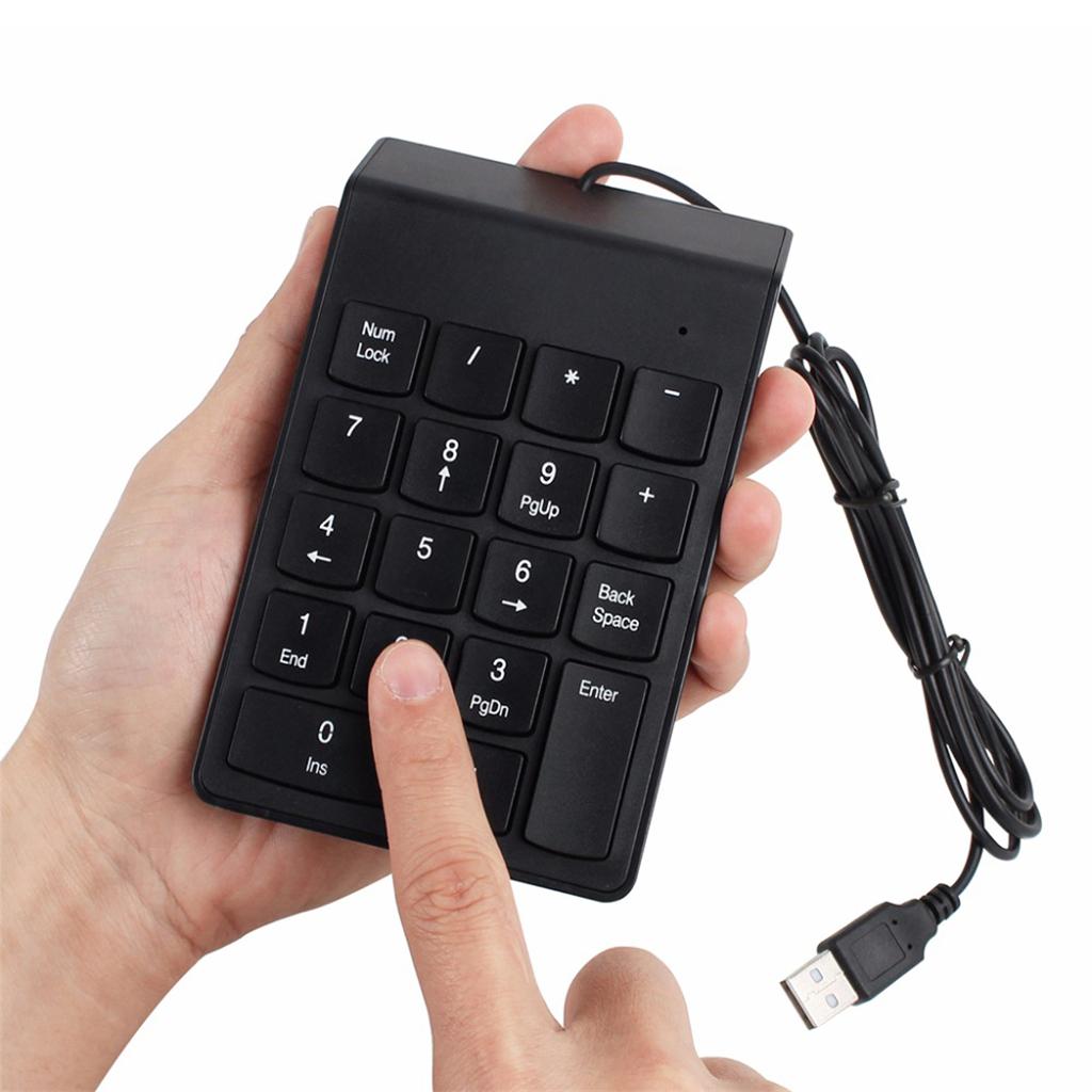USB 18 Keys Num Pad Numeric Keypad Keyboard for Laptop Notebook