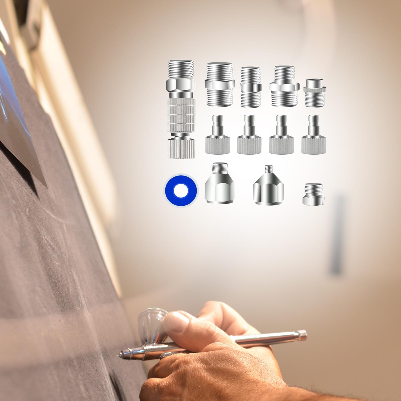 13 Pieces Airbrush Adaptor Set Durable Airbrush Disconnect Fitting Connector