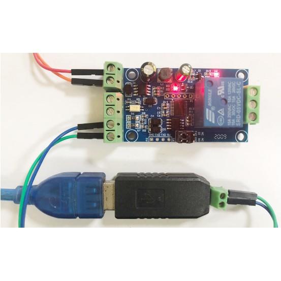 Bo Mạch Công Tắc 1 Cổng Điều Khiển Bằng TTL Modbus RS485 BMS1